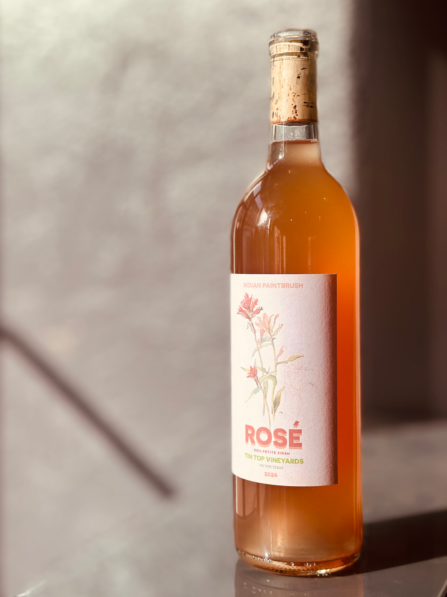 "Indian Paintbrush" Rose (Unfiltered 100% Petite Sirah)